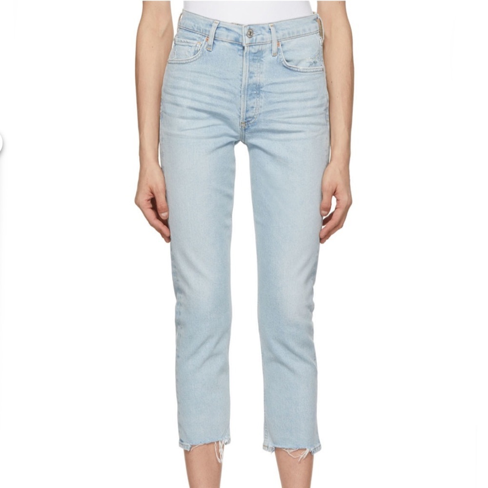 Citizens Of Humanity Jolene Cropped Slim Jeans Sz 23